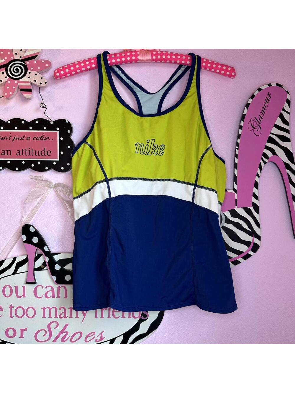 Nike colorblock athletic tank